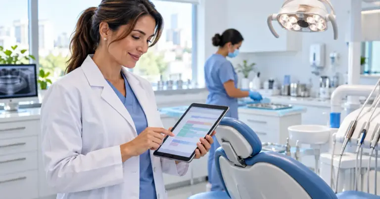 Sistema para dentistas: cadeira, plano de tratamento e retorno na mesma agenda
